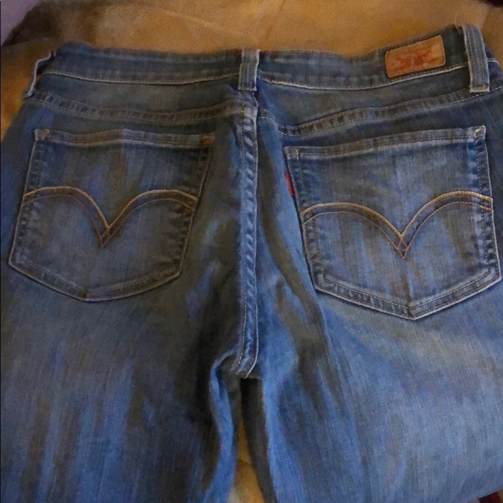 Denim leggings